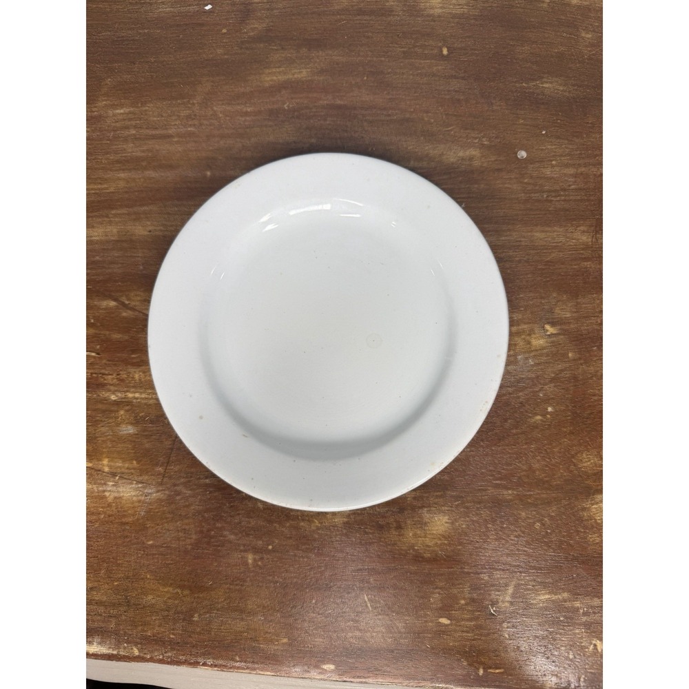Antique Royal Ironstone China Johnson Bros England White Plate Pats Farmhouse